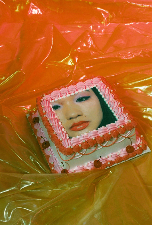 Panda's portrait on a cake